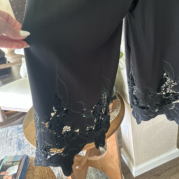 Stylish Black Strapless pantsuit/one piece with Lace Detail - Picture 3 of 3